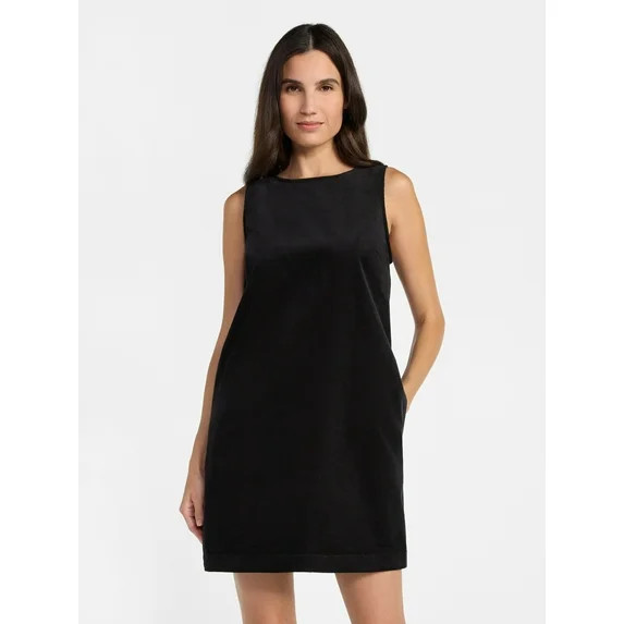 Time and Tru Women's Corduroy Shift Dress, XS-XXXL | Walmart (US)
