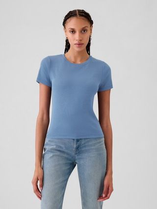 Modern Rib Cropped T-Shirt | Gap (US)