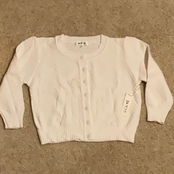White Cropped Cardigan Sweater | Poshmark