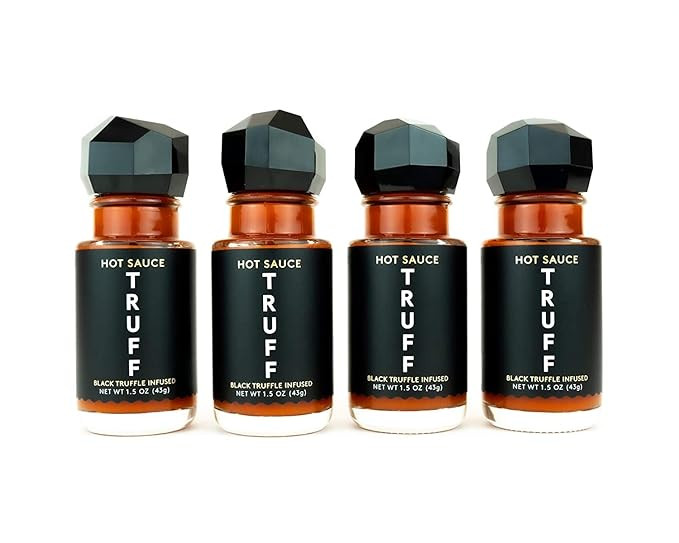 TRUFF Hot Sauce 4-Pack Mini Set, Portable Travel Bottles of Gourmet Hot Sauce, Black Truffle and ... | Amazon (US)