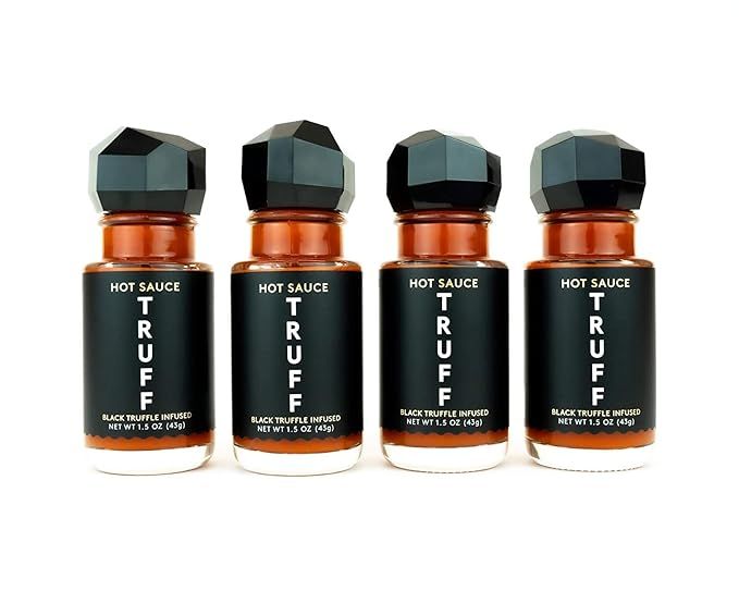 TRUFF Hot Sauce 4-Pack Mini Set, Portable Travel Bottles of Gourmet Hot Sauce, Black Truffle and ... | Amazon (US)