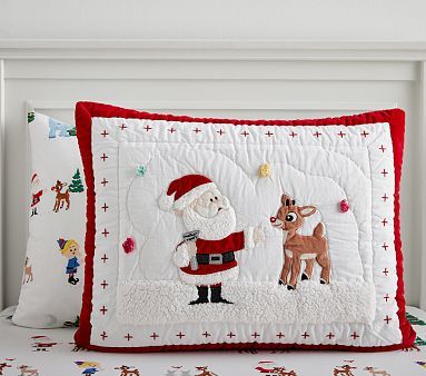 Rudolph® Quilted Shams | Pottery Barn Kids | Pottery Barn Kids