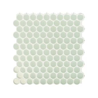 Smart Tiles  Peel and Stick Backsplash, Penny Sergio 4-Pack Green 9-in x 9-in Glossy Resin Peel ... | Lowe's