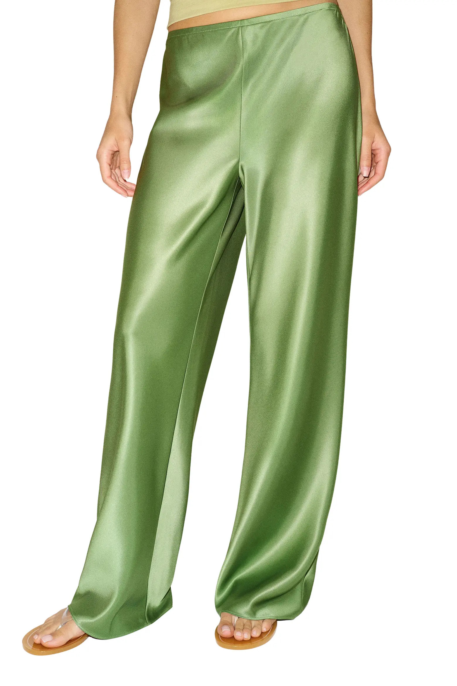 Gale High Waist Satin Pants (Women) | Nordstrom | Nordstrom
