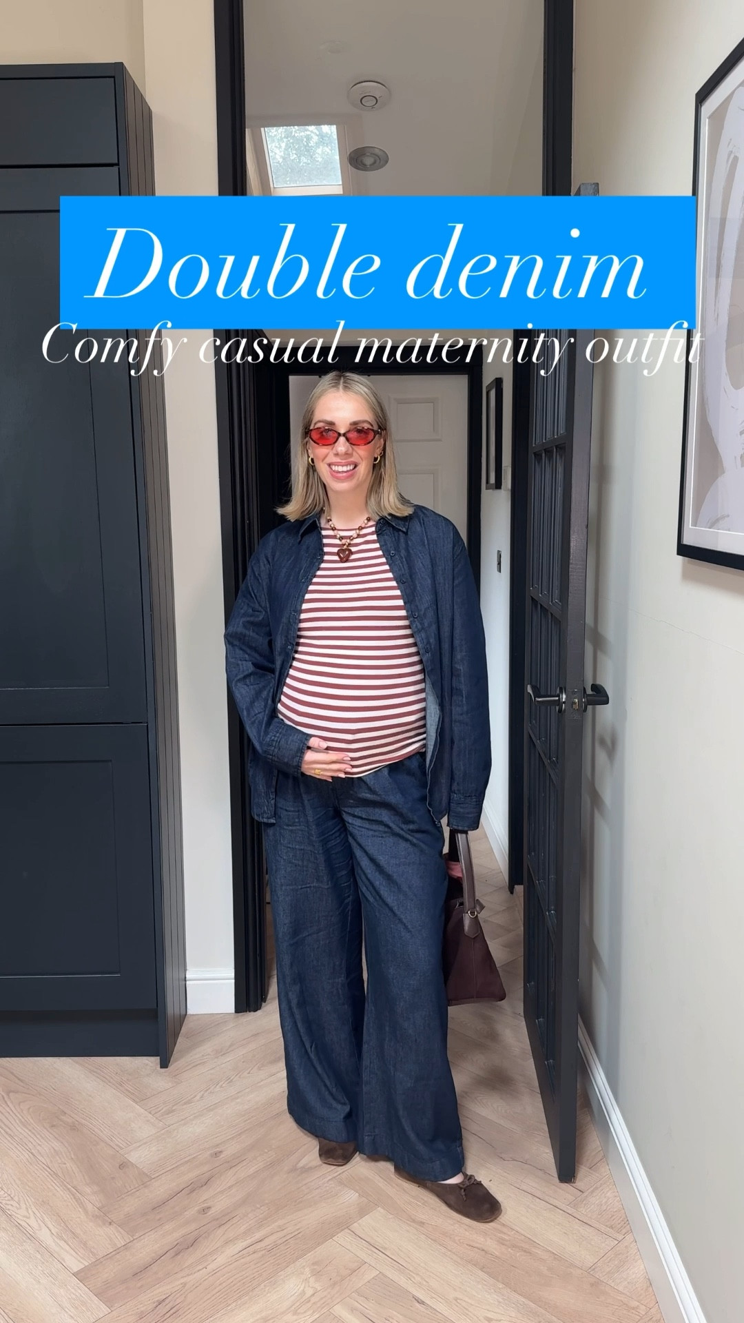 Double denim maternity outfit 💙💙

#LTKmaternity #LTKspring #LTKstyletip