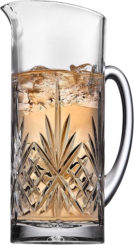 Godinger Beverage Pitcher Carafe, Cocktail Pitcher, Water Pitcher, Bar Mixing Pitcher Glass - Dublin | Amazon (US)