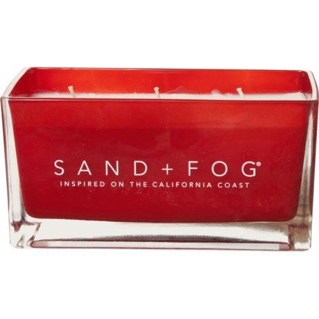 SAND AND FOG 30 oz. Winter Pine Large Rectangle Candle - 3-Wick | Sierra