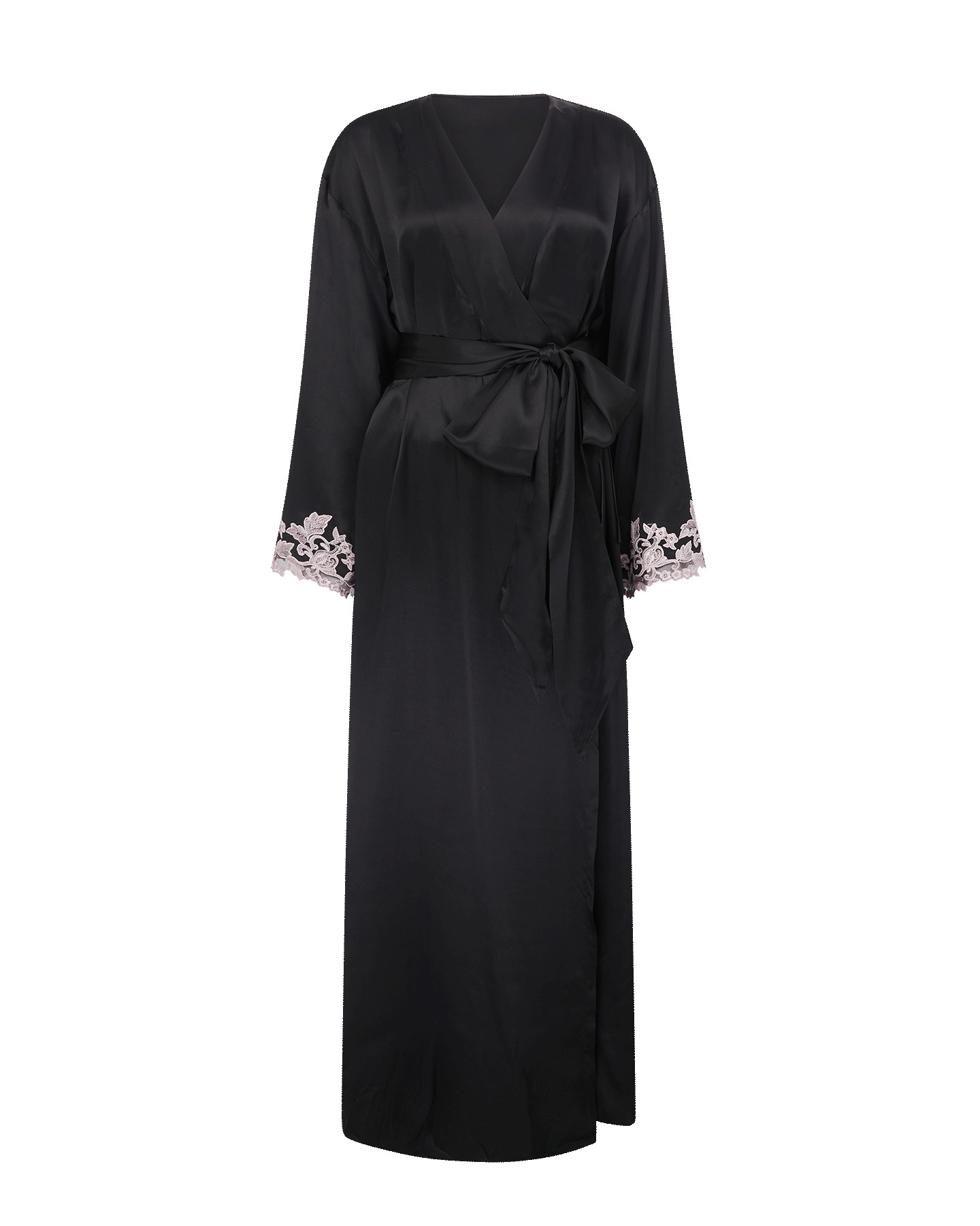 Darina Dressing Gown in Black/Pink | By Agent Provocateur All Nightwear | Agent Provocateur (US)