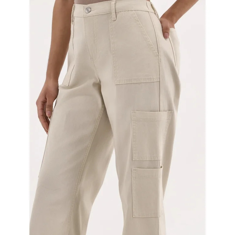No Boundaries Wide Leg Cargo Pants, 31.5'' Inseam, Women’s | Walmart (US)