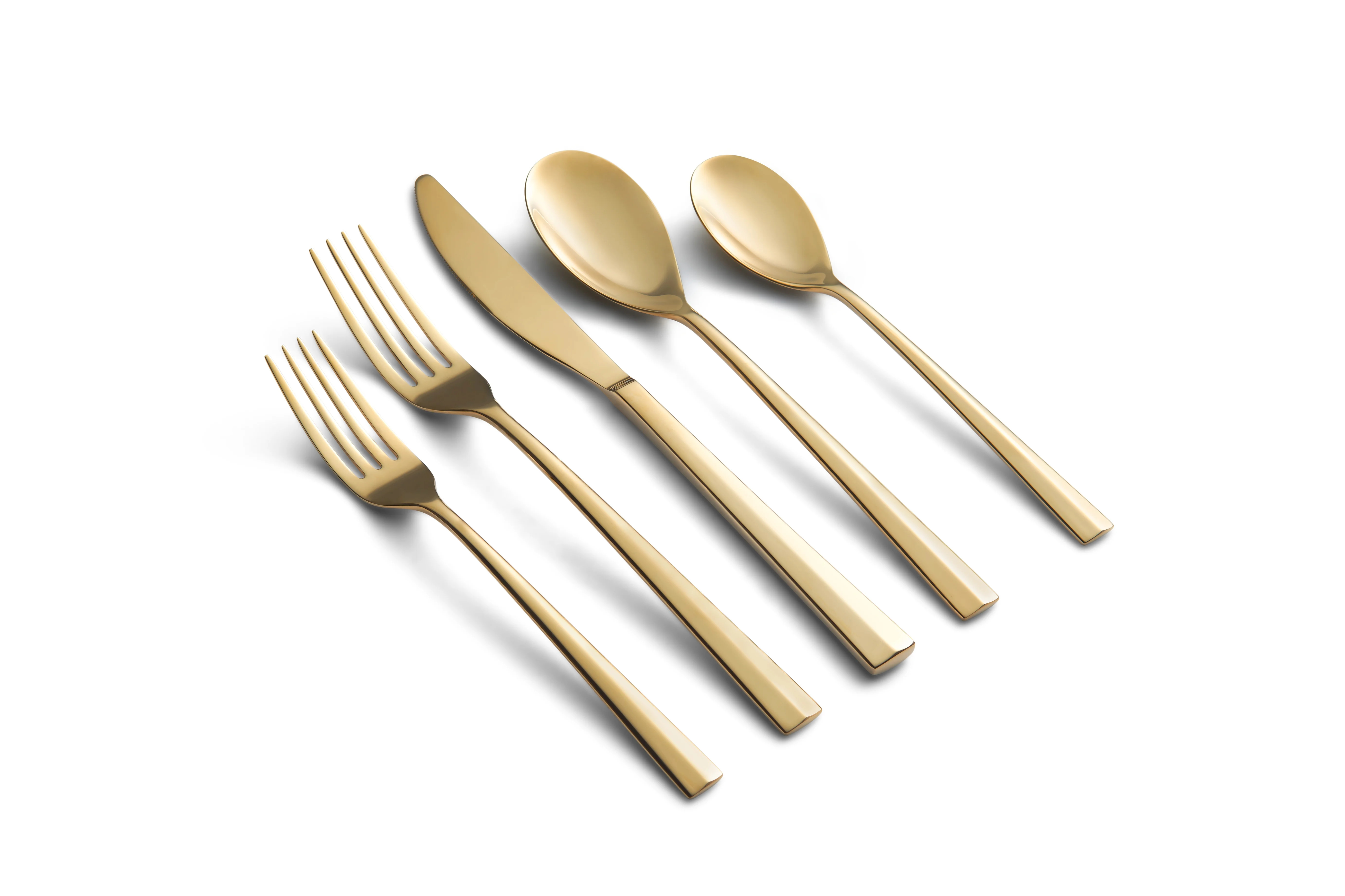 Sofia Home Gold Satin 18/0 20-Piece Flatware Set, Service for 4 by Sofia Vergara | Walmart (US)