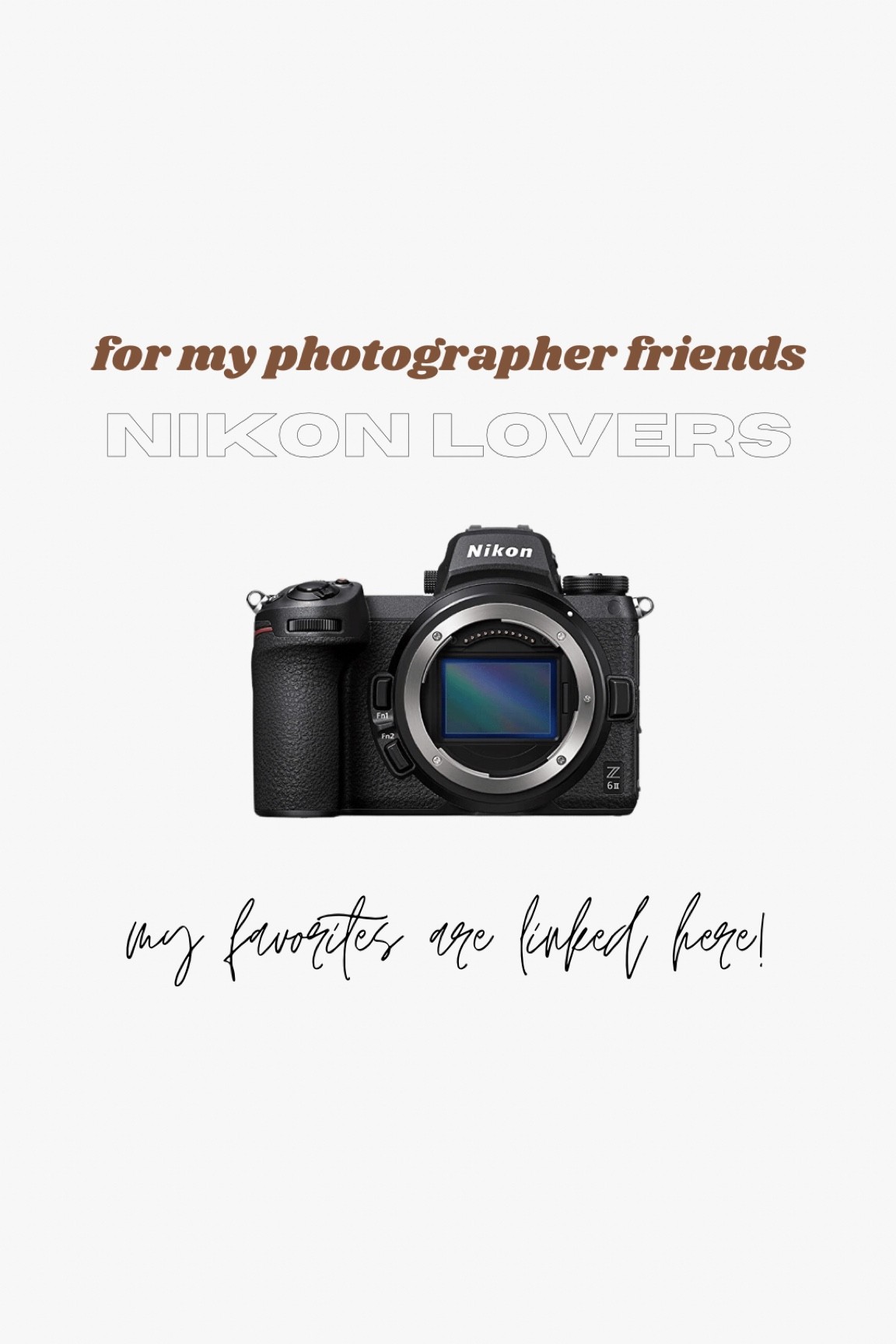 Nikon favorites! #photographerfavorites #nikon #photography #ltkphotographer #camera #lenses 