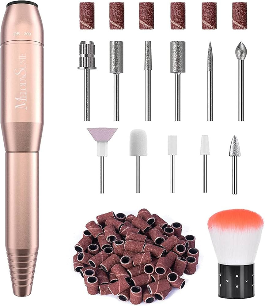 MelodySusie Electric Nail Drill Machine 11 in 1 Kit, Portable Electric Nail File Efile Set for Ac... | Amazon (US)