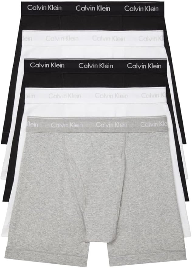 Calvin Klein Men's Cotton Stretch 5-Pack Boxer Brief | Amazon (US)