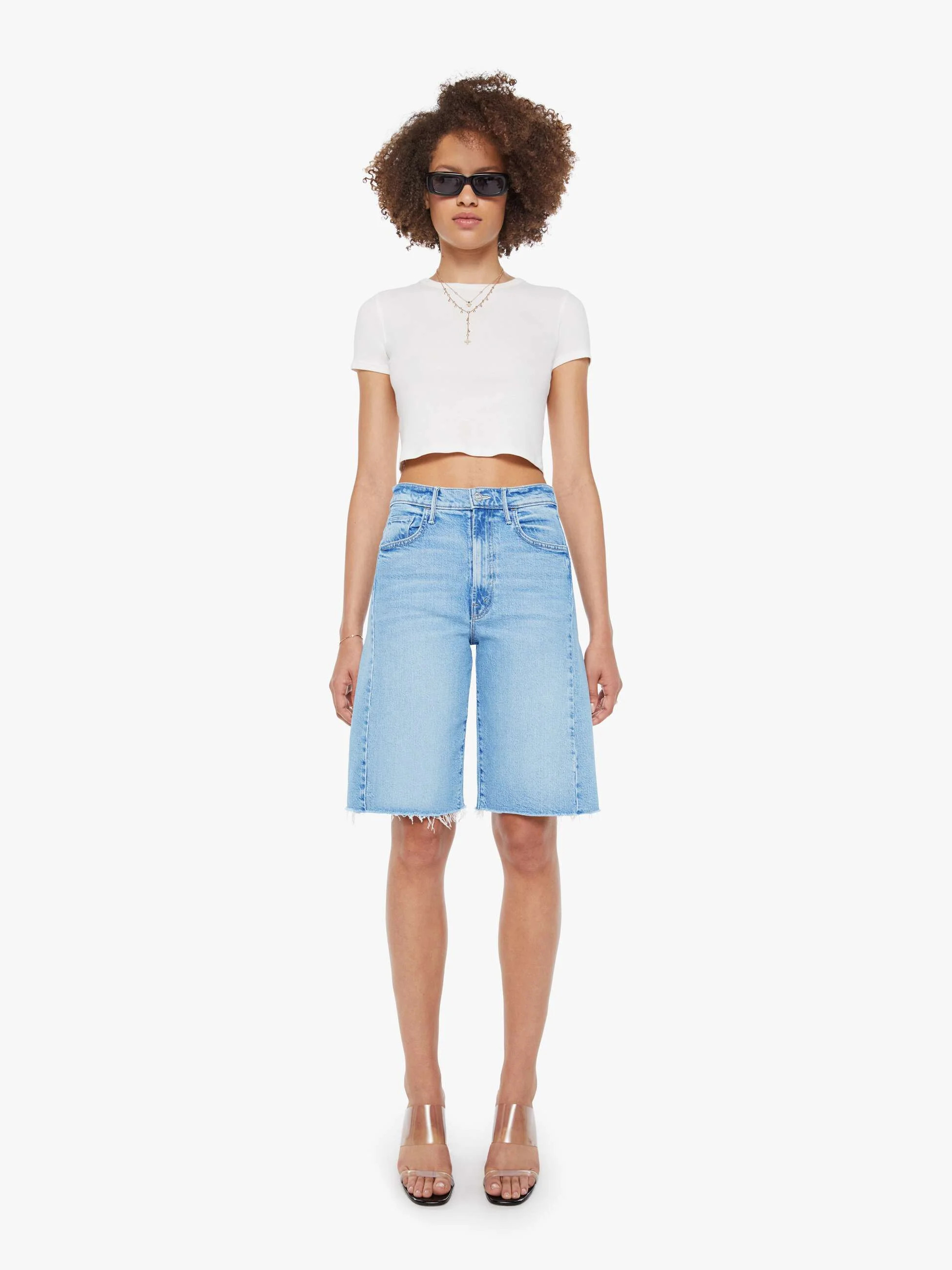 The Half-Pipe Bermuda Fray | Mother Denim