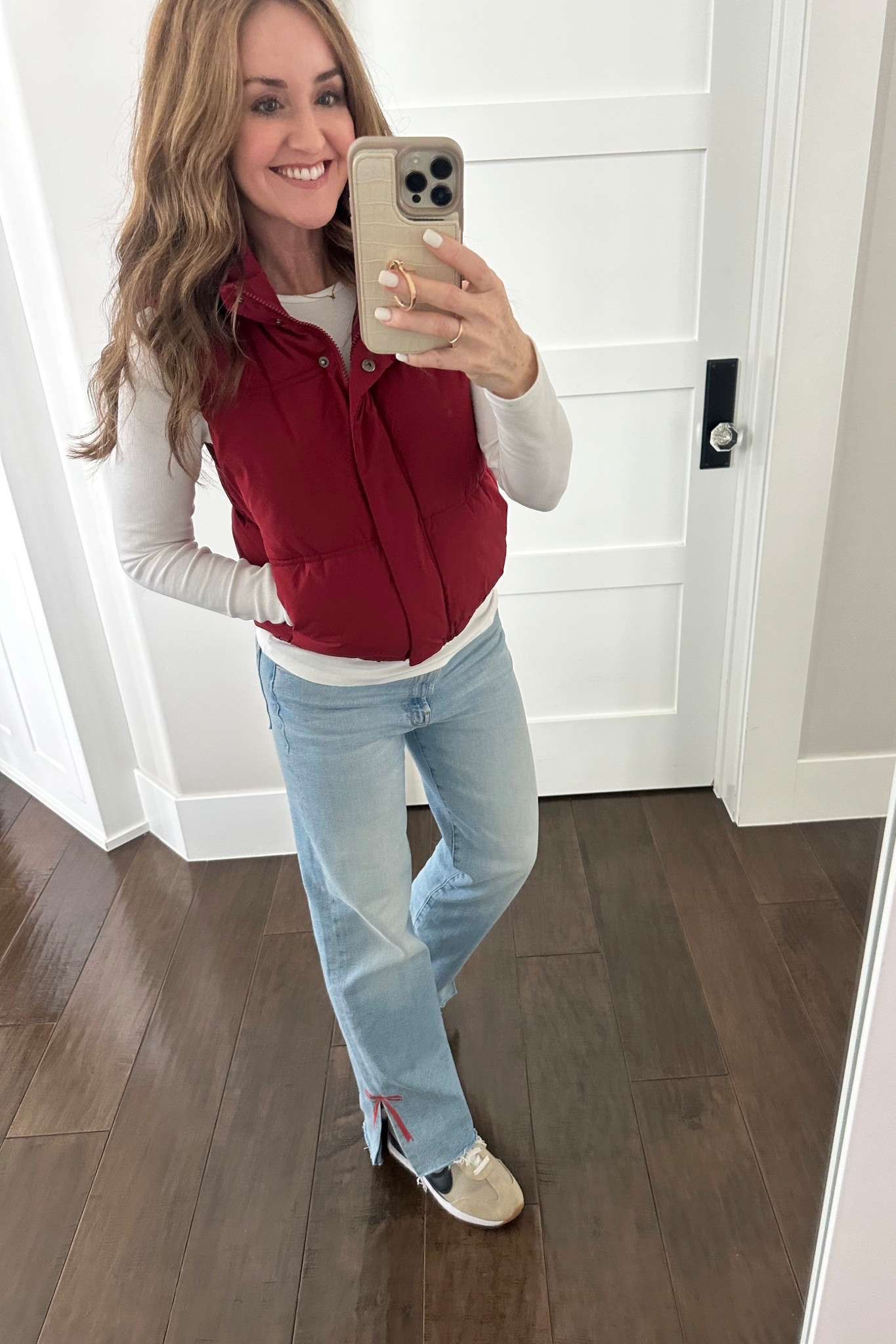 Cutest vest! Love it with my bow jeans. 🎀 Comes in other colors and is 38% off! 👏🏻

#LTKFindsUnder50 #LTKSaleAlert