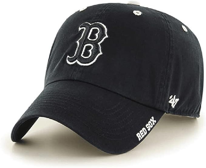 '47 Boston Red Sox Ice Clean Up Dad Hat Baseball Cap - Black | Amazon (US)