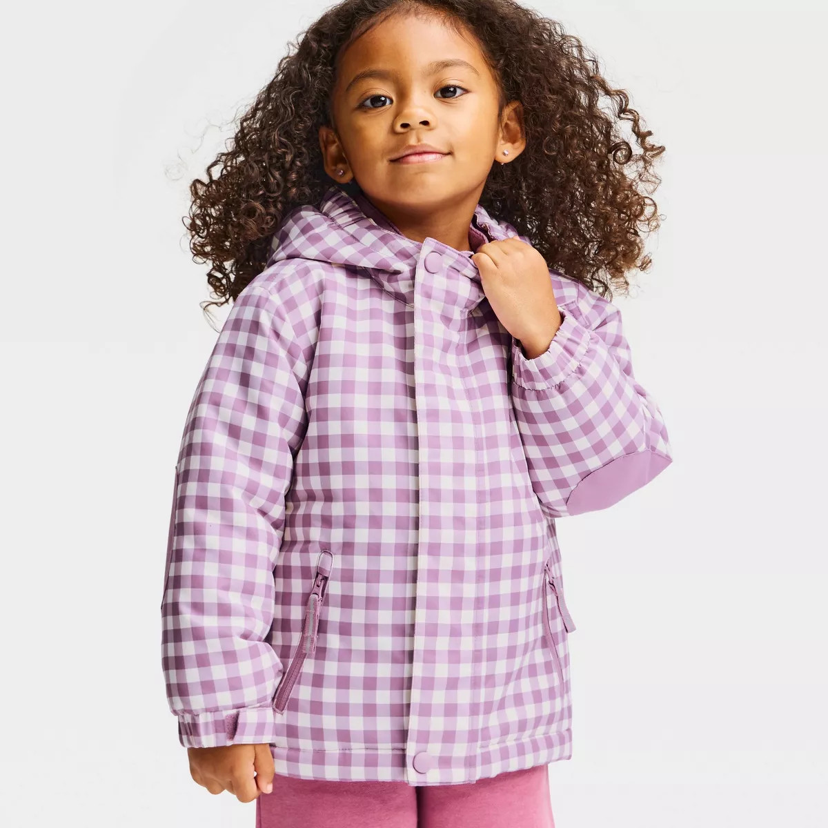 Toddler 3-in-1 Winter Snowplay Plaid Jacket - Cat & Jack™ Purple 4T | Target