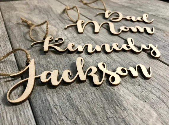 Custom Stocking Tags Names for Stockings Personalized Stocking Tags Personalized Name Tags for St... | Etsy (US)