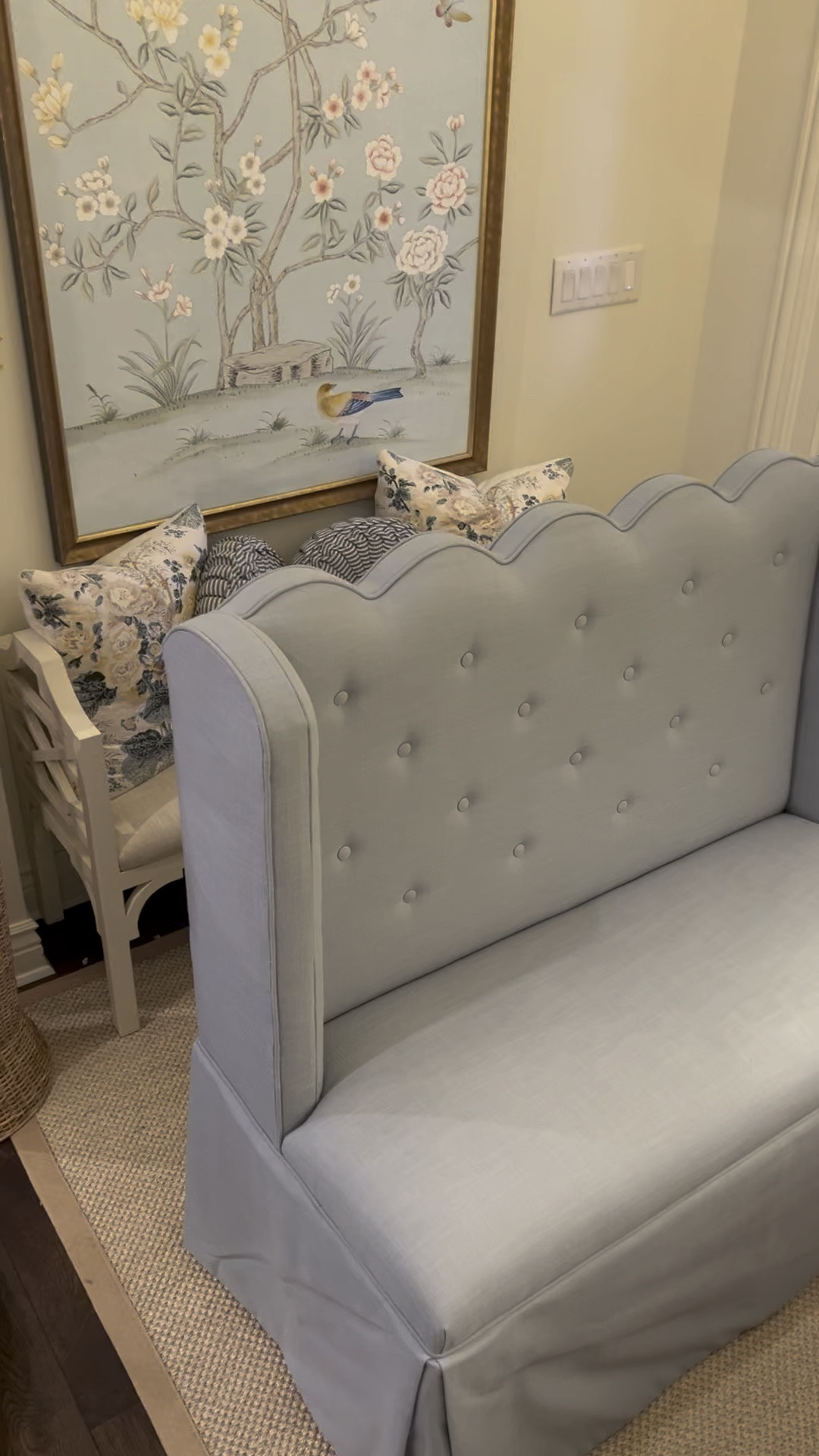 Scalloped bench! 

#LTKMostLoved