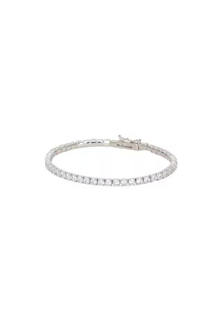 SHASHI The Line Tennis Bracelet in Silver from Revolve.com | Revolve Clothing (Global)