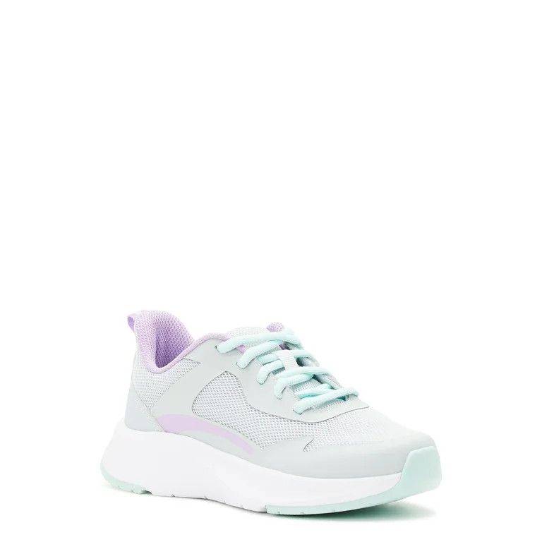 Athletic Works Little Girl & Big Girl Mesh Jogger Lace Up Sneakers | Walmart (US)