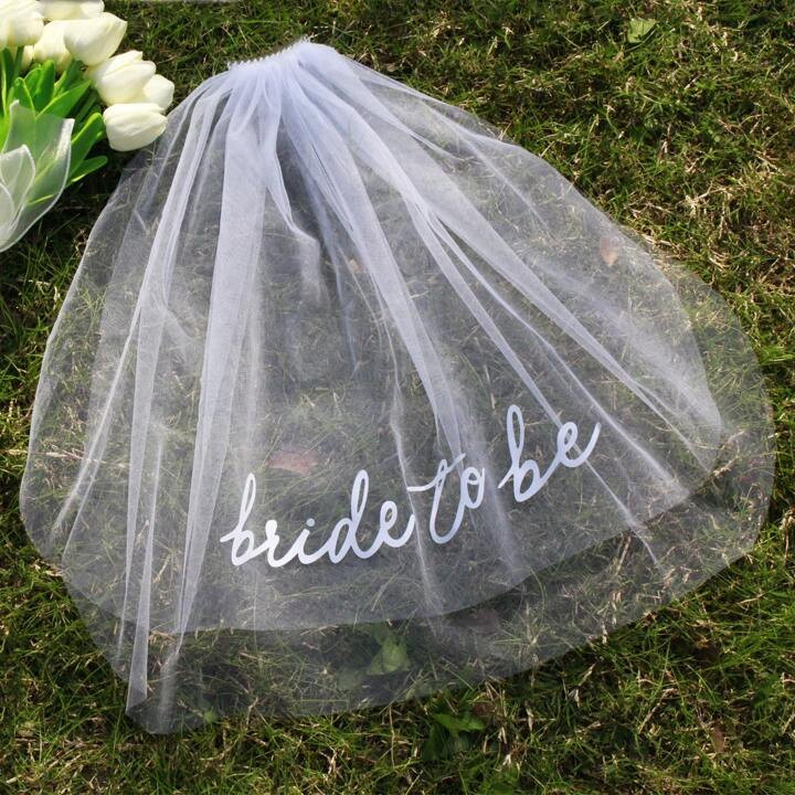 1pc Bride-To-Be Foiled Letter Party Headband Veil, Short Style Suitable For Wedding Dress, Party & Marriage Headdress Accessory | SHEIN