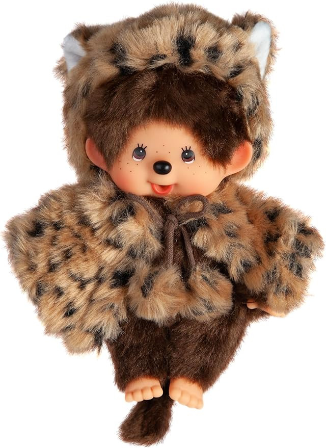 Monchhichi Brown Cat Girl 8" Plush | Amazon (US)