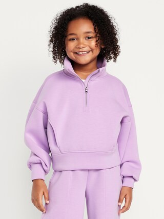 Half-Zip Bounce Fleece Pullover Sweatshirt for Girls | Old Navy (CA)