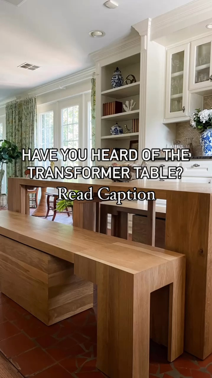 @transformertable 🤩 Have you heard of it? It's like magic for your home! 🪄✨ This incredible piece can transform from a spacious dining table for 12 to a sleek console table in seconds. Perfect for holiday gatherings or intimate dinners, and the bench even converts to go under the table for a compact console! 😍 I chose two benches for extra seating, but they also have a coffee table that stores all the leaf extensions. Isn't that amazing?! The best part? Use my code SIMON100 for $100 off purchases over $999, and you can stack it with their current sales! 🎉 Will you be hosting any gatherings this coming holiday season? If so, entertaining with @transformertable has never been easier!🙌🏻

#TransformerTable #HappyTTfamily #EatTogether #modularfurniture

#LTKHome #LTKStyleTip #LTKSaleAlert