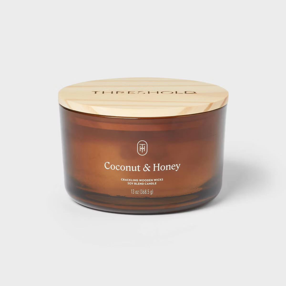 Glass Wooden Wick Jar Candle - Threshold™ | Target