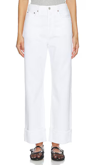 Fran Low Slung Easy Straight in Milkshake | Revolve Clothing (Global)