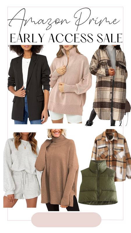 Amazon prime early access sale
Shacket 
Fall fashion
Fall trends 
Blazer 
Loungewear 
Puffer vest
Turtleneck 
Sweater
Sweatshirt 


#LTKU #LTKSeasonal #LTKsalealert