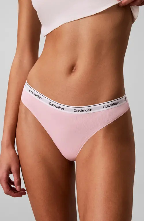 Calvin Klein Assorted 5-Pack Cotton Blend Thongs in Red/Pink/Yellow/Green/Blue at Nordstrom, Size X-Large | Nordstrom