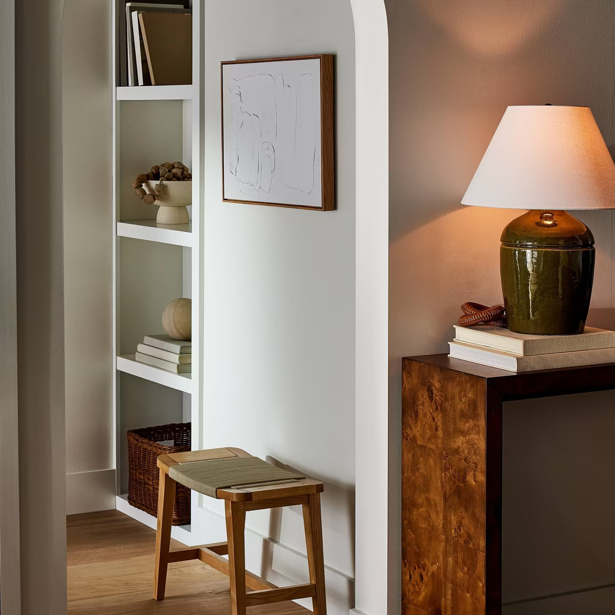 Medium High Gloss Ceramic Table Lamp Green - Threshold™ designed with Studio McGee | Target