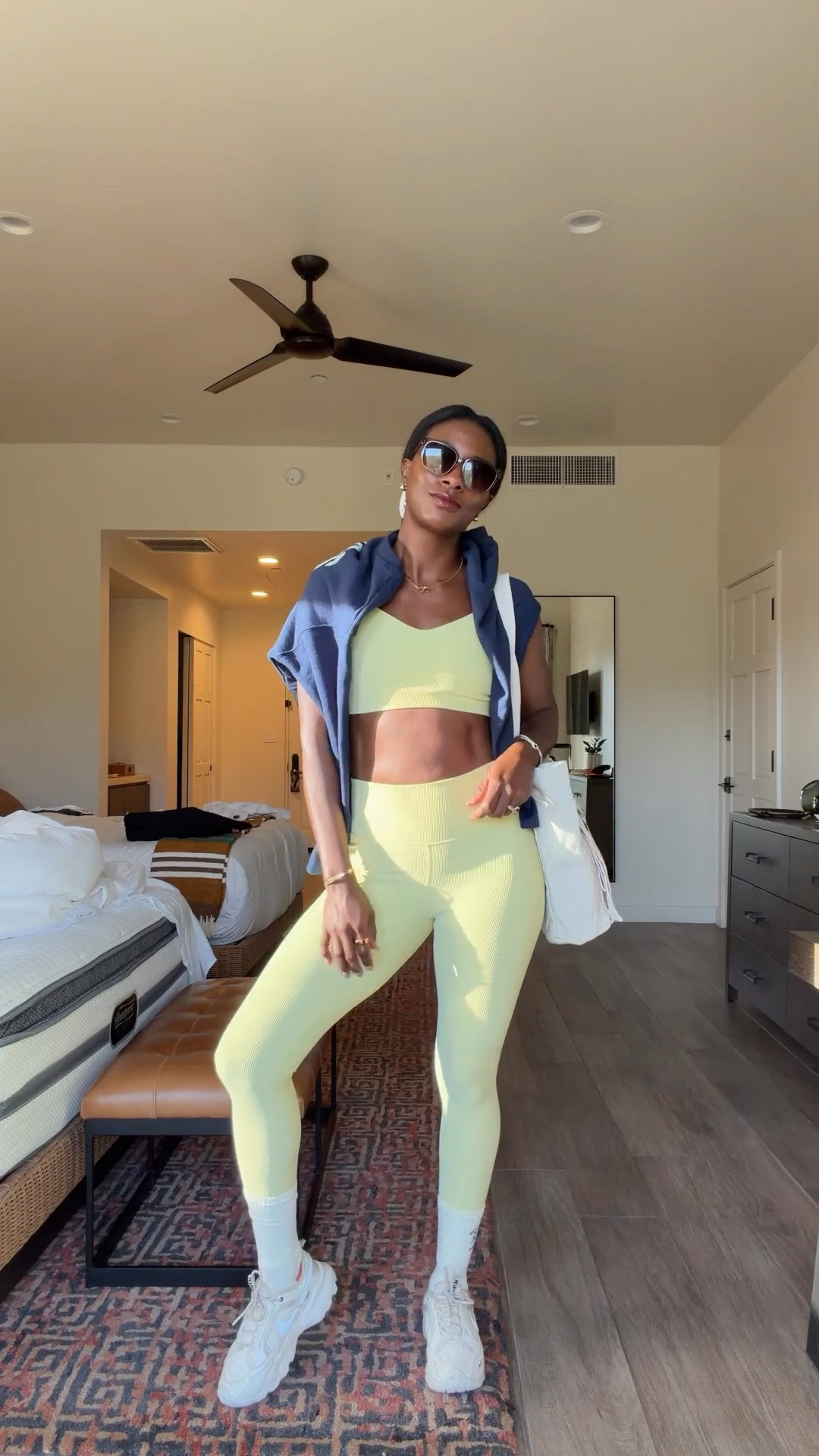 On site with @Spiritual Gangster this week! I’ve loved this brand for years and loving their new Auralight sets!! 

Hiking outfit, workout fit, matching fitness set, butter yellow workout set 

#LTKfitnessgoals #LTKootd #LTKActive