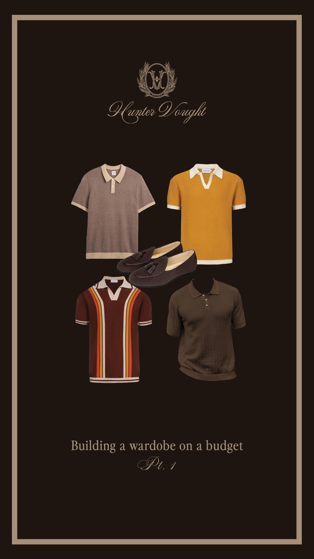 Building a wardrobe on a budget, pt. 1! 👔 Here are some of my recent polo pick ups! #polo #summerfashion #mensclothing