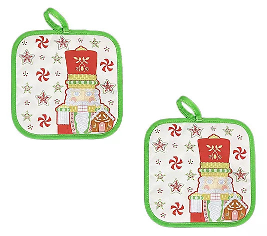 Temp-tations Seasonal Set of (2) 7"x7" Trivets - QVC.com | QVC