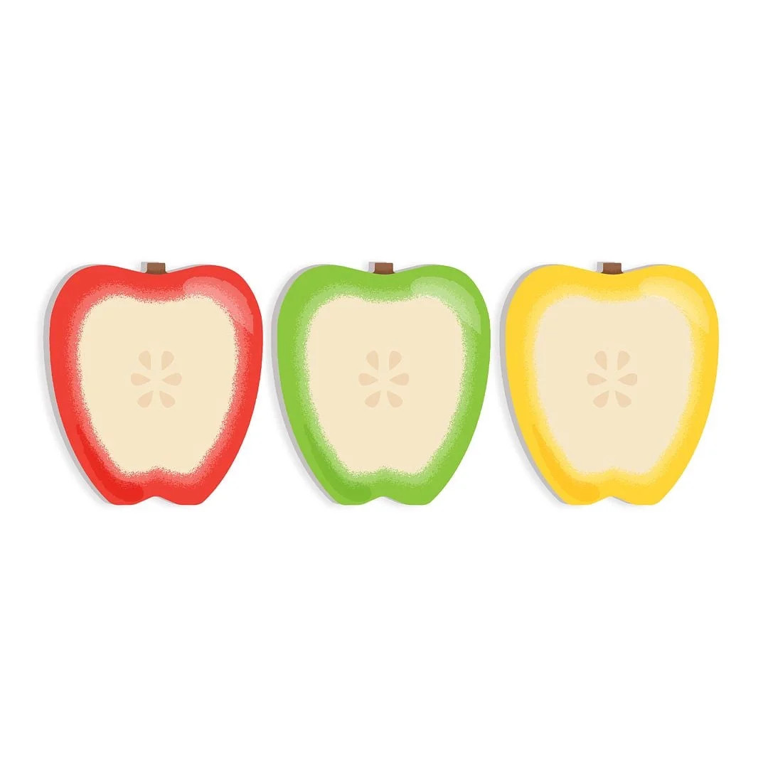 Apple Shaped Sticky Note Pad Assortment / 2 7/8” x 3 1/4” Modern Sticky Notes / Set Of Three Teacher Appreciation Sticky Note Pad Designs / Made In USA | Walmart (US)