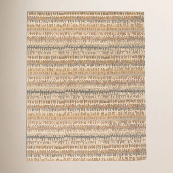 Paint Chip Natural Hand Micro Hooked Wool Rug | Birch Lane