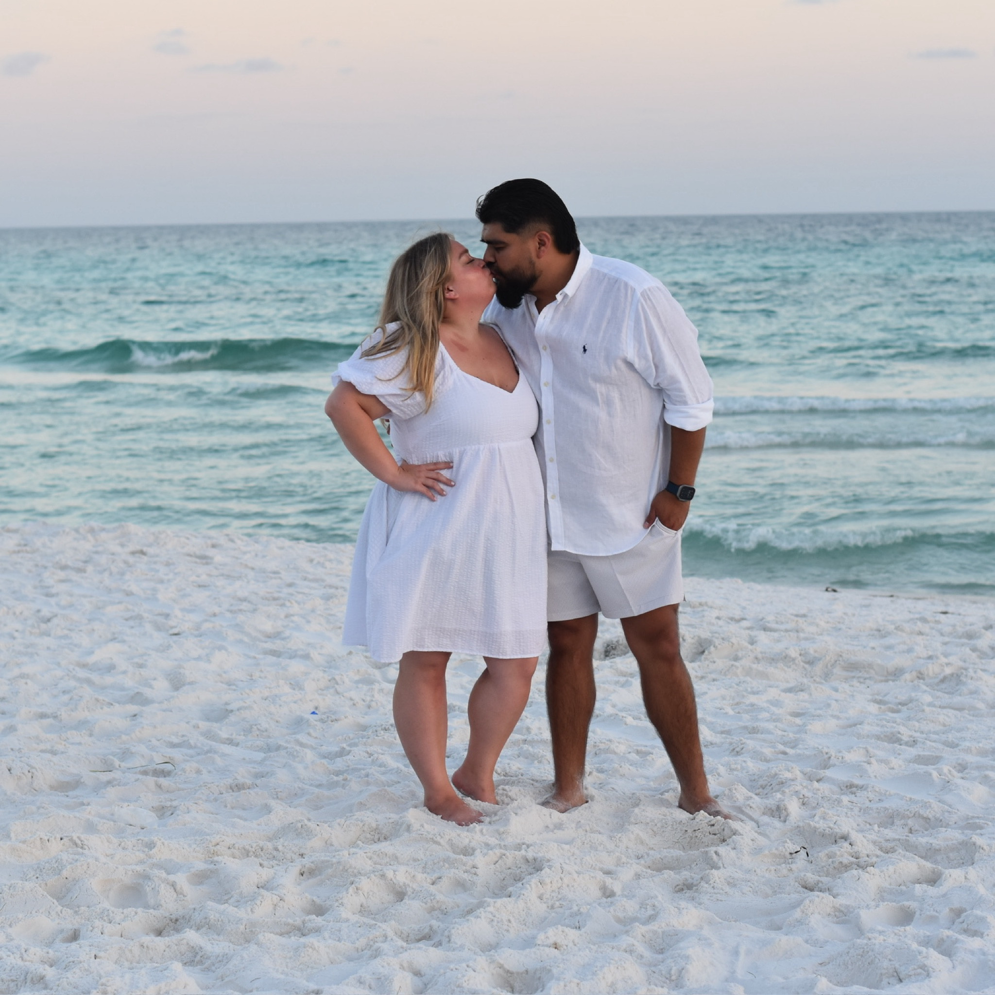 Voted most likely to 
run away with you 🤍🗺️✈️

I love a good white dress for pictures on a white sand beach. I couldn’t link the exact dress from Old Navy but I put some similar options. I’m also obsessed with my husband’s Abercrombie swim trunks paired with a linen Ralph Lauren button up, he looks so good! 😍

#LTKPlusSize #LTKxNSale #LTKSwim