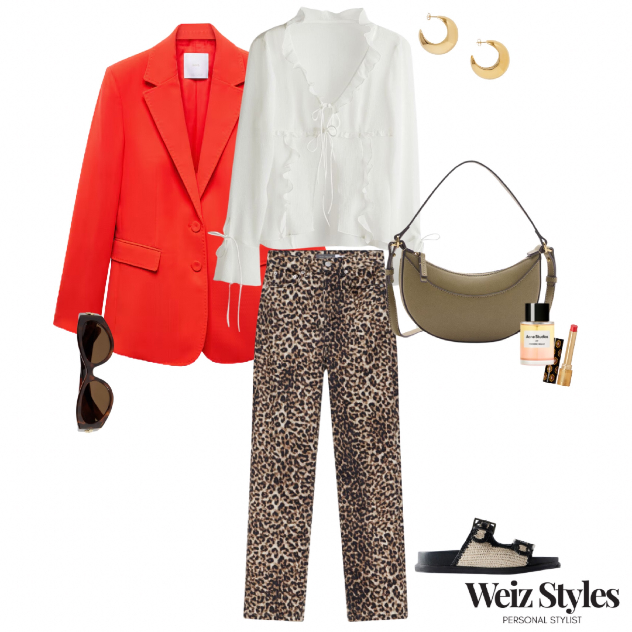 Looking for a new way to style the trouser trend of the moment? 🐆 I’ve got you covered! This edgy ensemble oozes with creative flair and will be sure to turn a few heads 💃🏻

Looking for bespoke style advice? Head to my website to find out more about how I can help you 🚀 www.weizstyles.com 

Louise x

Red blazer, H&M, shirt, leopard, mint velvet, net a porter, highstreet, deisgner, gucci, tortoiseshell, sunglasses, handbag, mango, khaki, perfume, lipstick, leopard, jeans, trousers, cool, chic, blouse, white, romantic, flair, gold, hoops, earrings, styling, personal stylist, Weiz styles, shopping, wardrobe, colour, statement, fun, sandals, classic, print

#LTKuk #LTKspring #LTKsummer