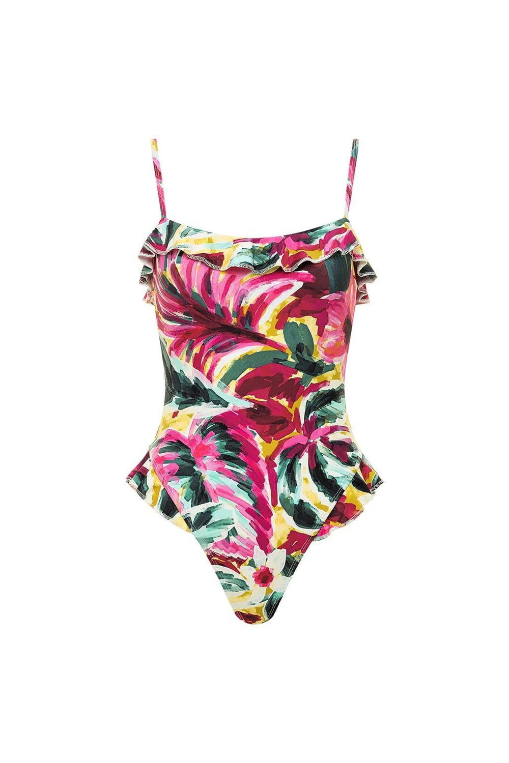 Isla Floral Jacelyn Ruffle One-Piece | Montce