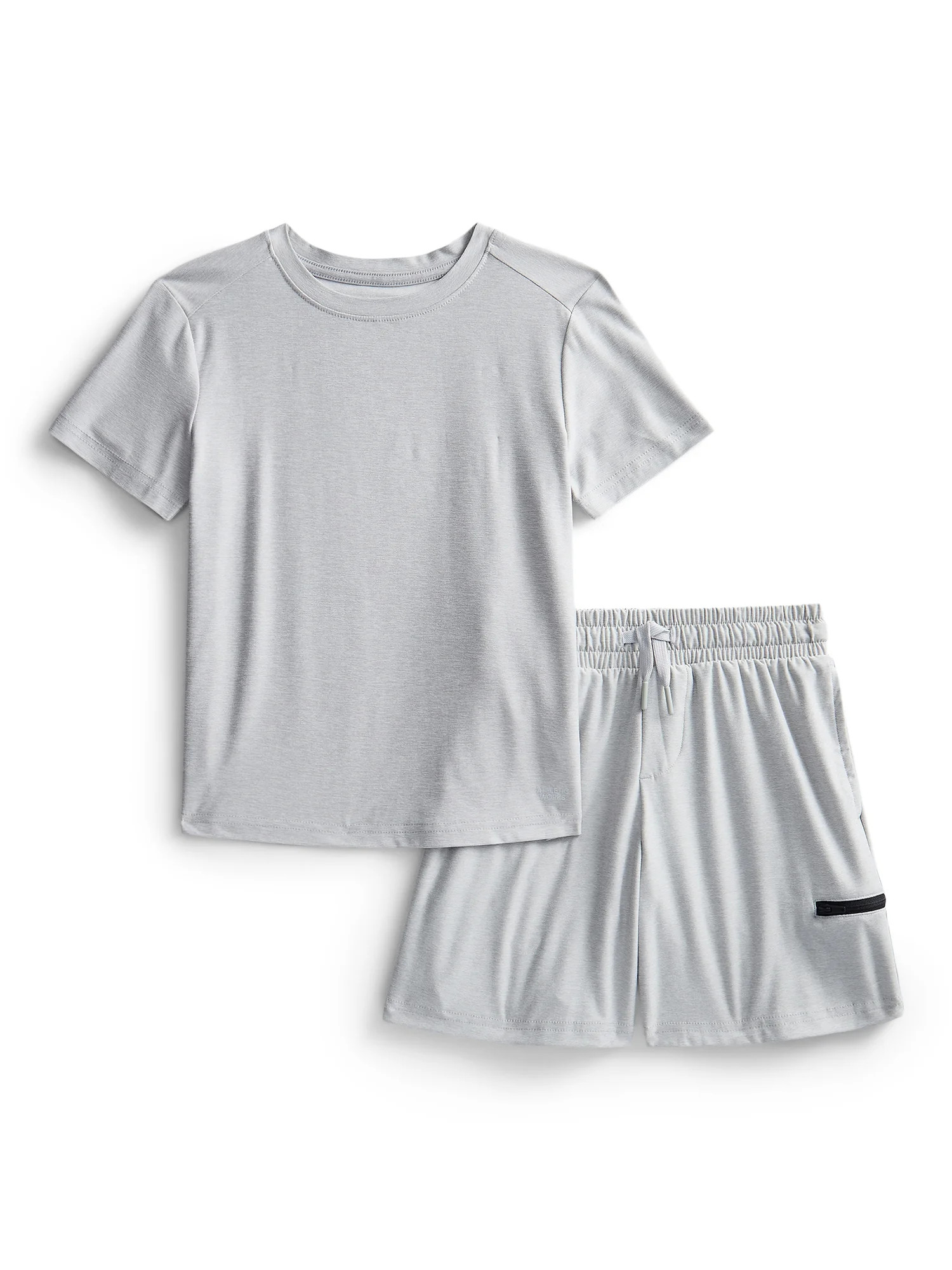 Athletic Works Boys' ButterCore Tee and Shorts Set, 2-Piece, Sizes 4-18 & Husky | Walmart (US)