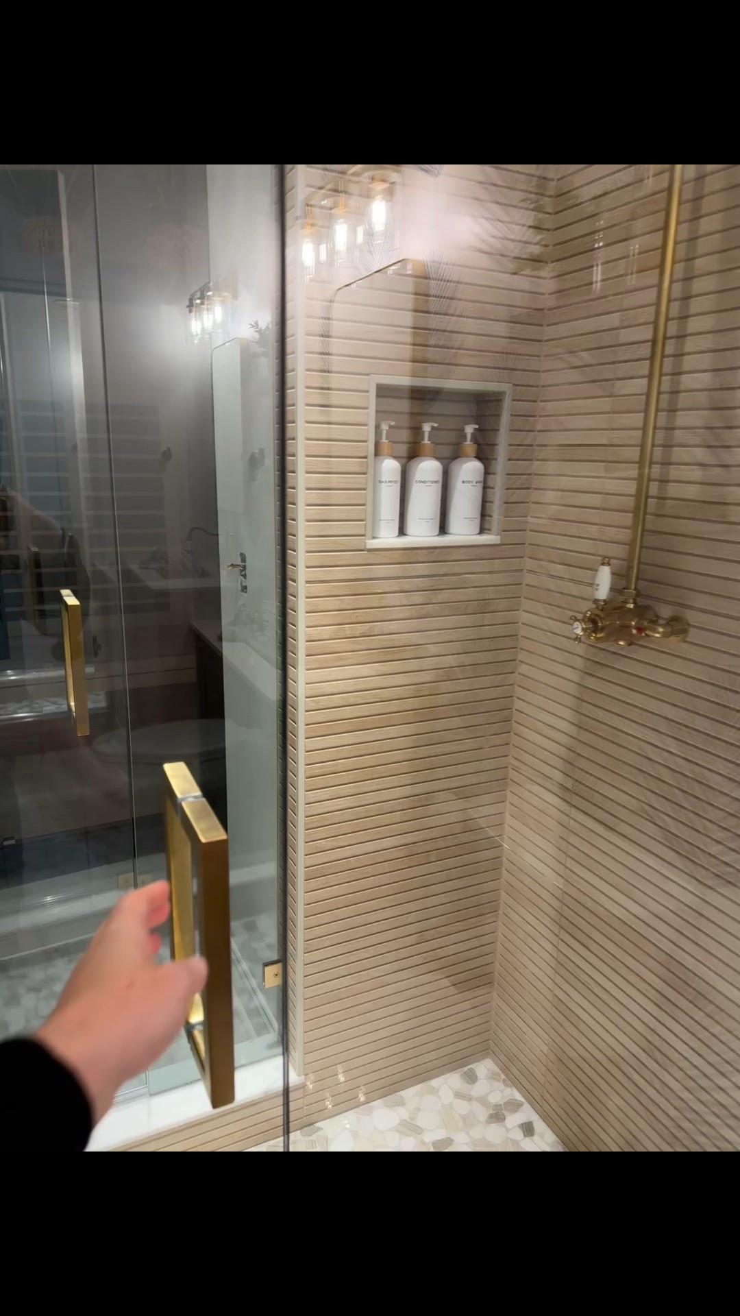 My new third floor shower Reno! The goal #spa. I love these bottles that make the shower look upscale and blend in with the aesthetic!

#LTKselfcare #LTKHome #LTKActive