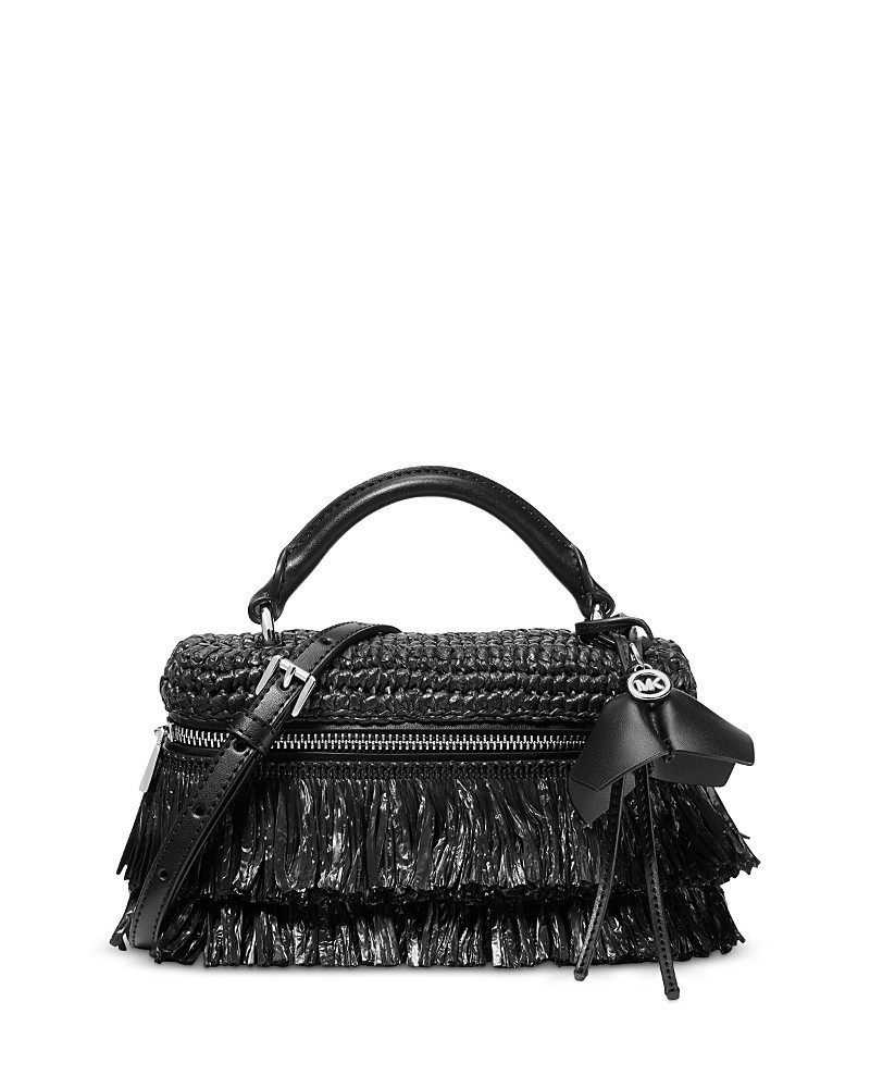 Michael Kors Jana Extra Small Fringed Raffia Crossbody Bag | Bloomingdale's (US)