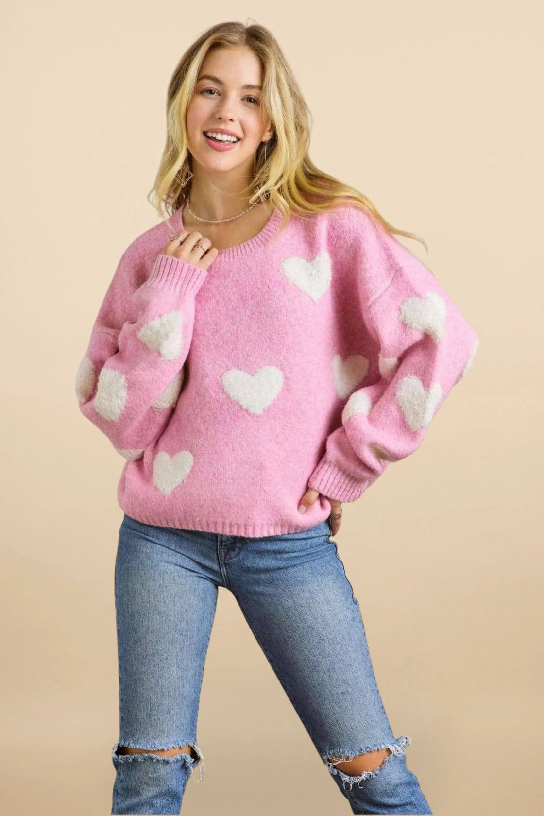 Lovely Heart Sweater | Studio 4 Threads