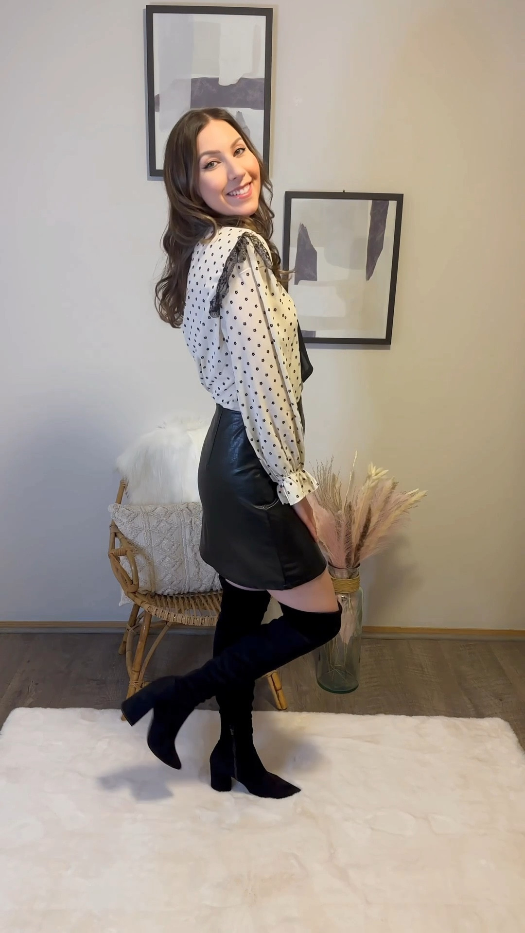 Over-the-knee boots are a perfect way to stay warmer in fall while wearing a skirt. Paired with this polka dot blouse for a dressier look. 

This top is from Chicwish. Use code ‘Jennifer15’ for 15% off the entire site. 🤍

Follow @jenniferxherron for more inspiration ✨

#LTKstyletip #LTKfindsunder50 #LTKVideo