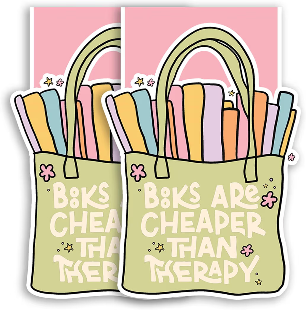 (2Pcs) Books are Cheaper Than Therapy Paper Magnetic Bookmark Book Page Markers Gift for Reading ... | Amazon (US)