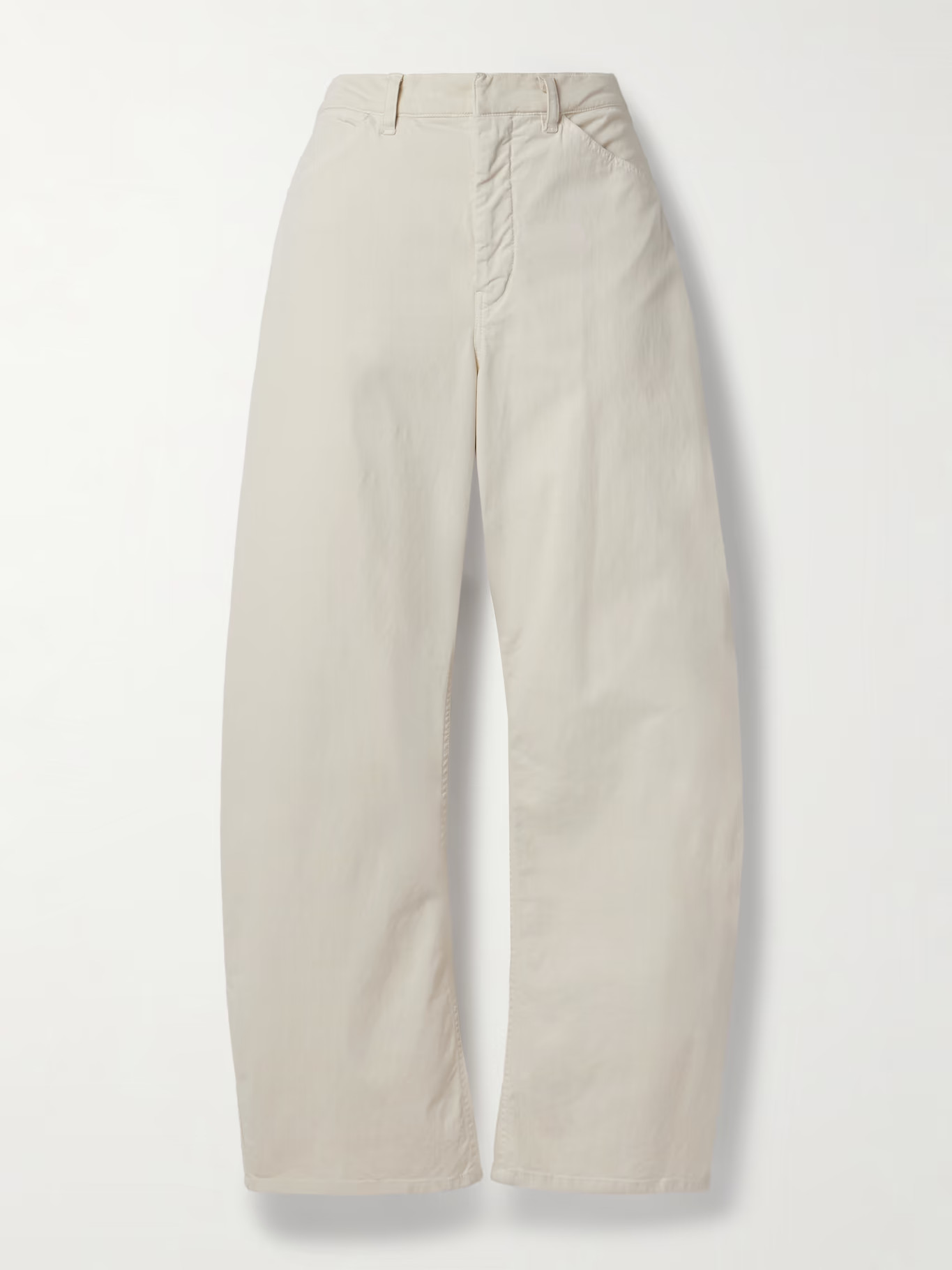 Tribeca brushed cotton-blend twill barrel-leg pants | NET-A-PORTER APAC