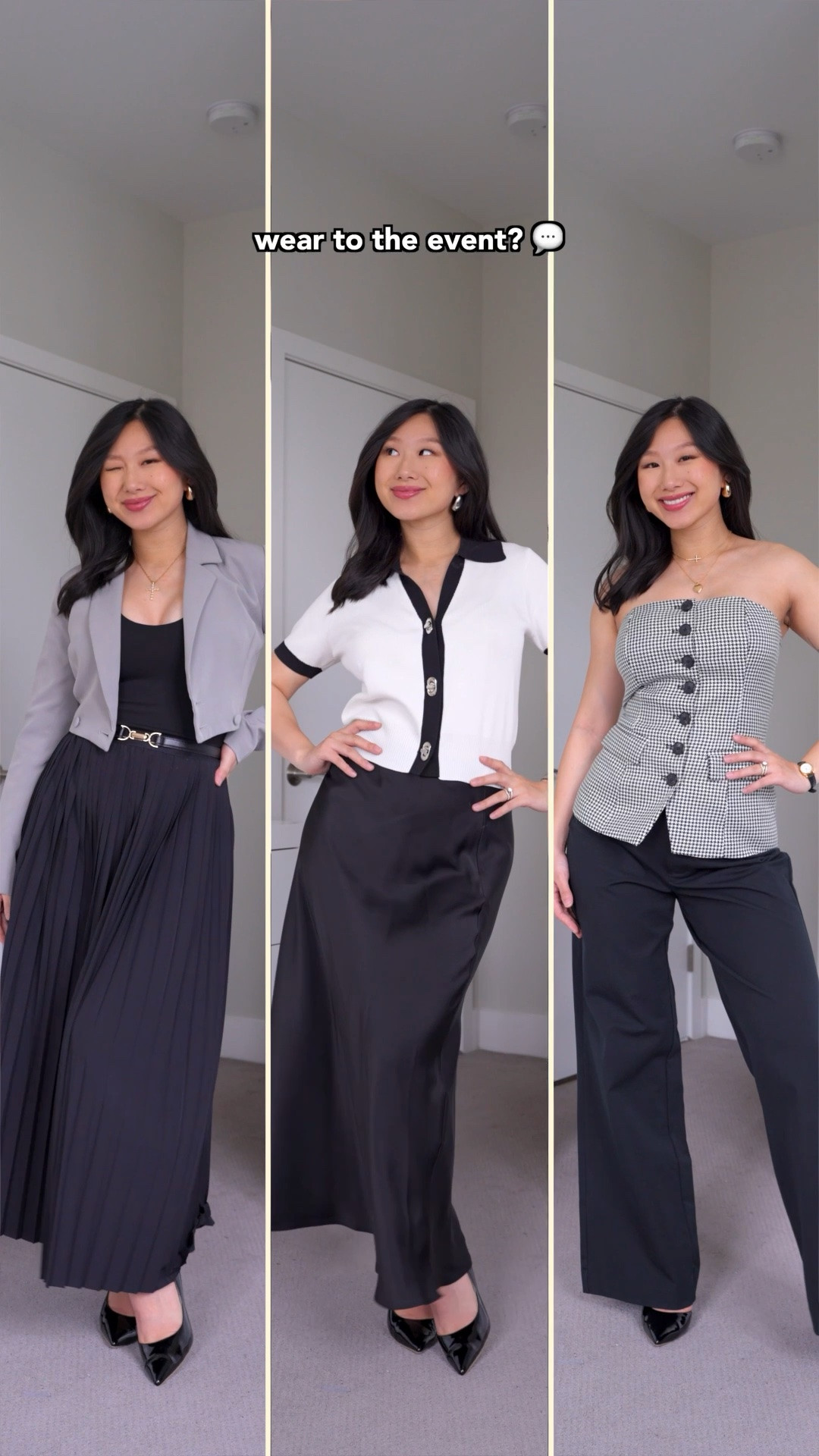 Black Off Shoulder Top: size XS
Low Rise Jeans: size M
Halter Top: size XS
Cropped Blazer: size 0
Button Up Cardigan: size XS
Black Slack Trousers: size 4
Linking similar products

Outfit idea, how to style, conference outfit, GRWM, style tips, monochromatic outfits, work attire, business casual

#LTKootd #LTKWorkwear #LTKmomlife